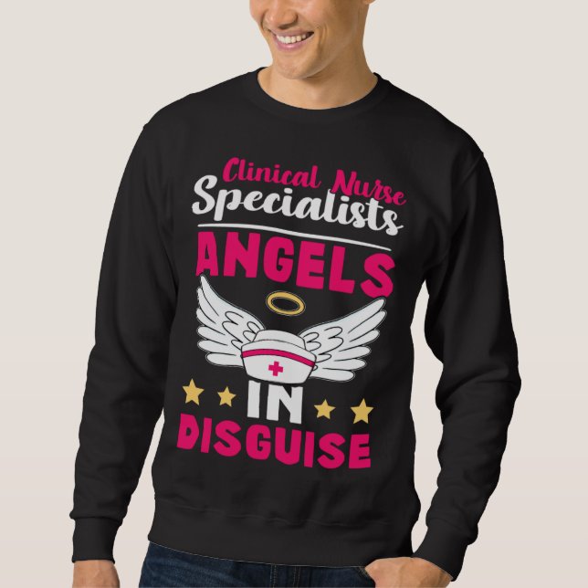 Sweatshirt Clinical Nurse Specialists Angels in Disguise (Devant)