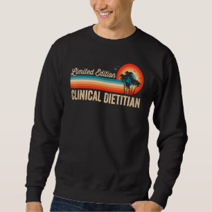 Sweatshirt Clinique Diététique Anniversaire Retro Hommes Vint