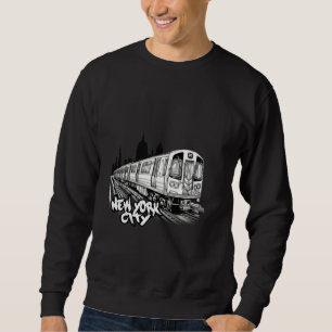 Sweatshirt Clip de vacances art New York ville métro ville ba