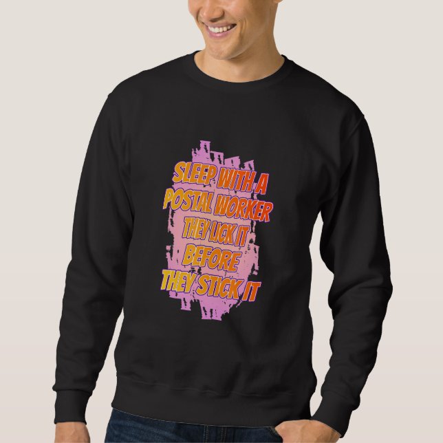 Sweatshirt Cliquez-le avant coller Postal Parcelle Sarcastiqu (Devant)
