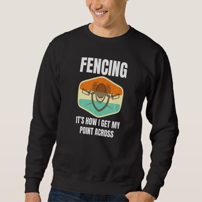 Sweatshirt Clôture Comment Je Passe Mon Point À Travers Fun F (Devant)