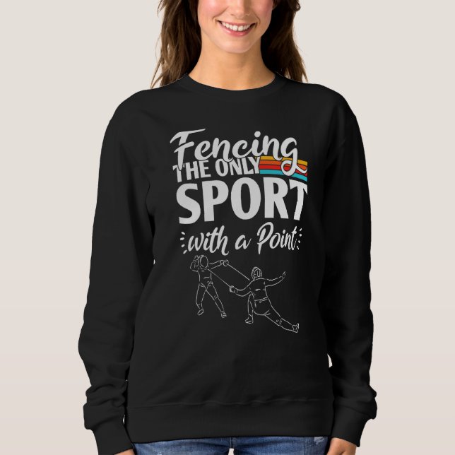 Sweatshirt Clôture Du Seul Sport Avec Un Point (Devant)