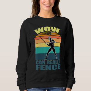 Sweatshirt clôture Sport Plastron Epee Saber Fencer Quo