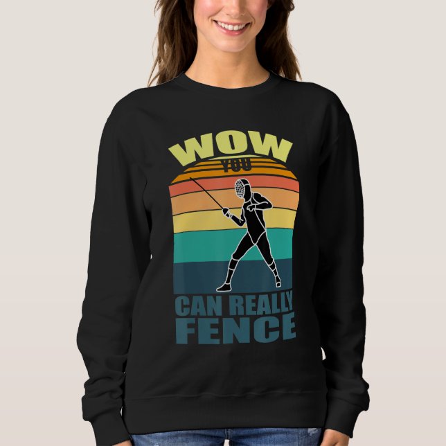 Sweatshirt clôture Sport Plastron Epee Saber Fencer Quo (Devant)