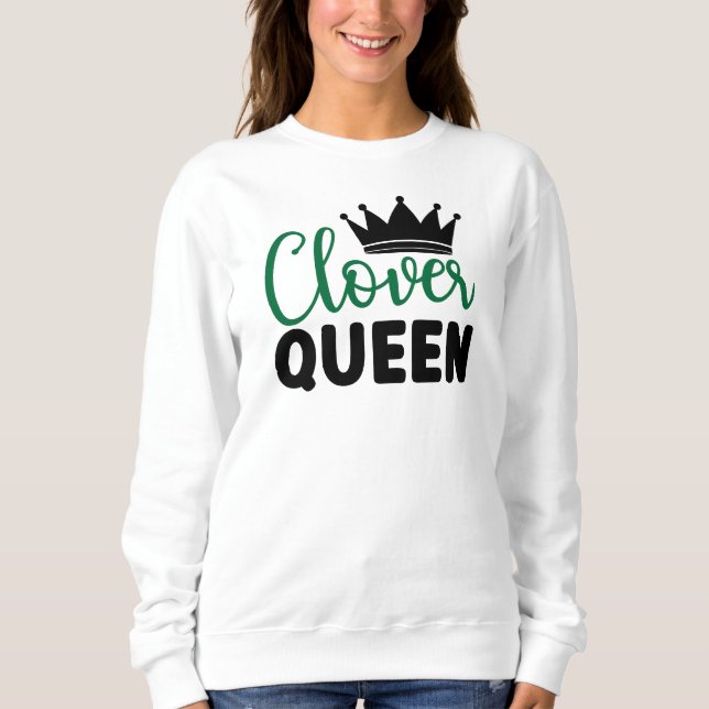 Sweatshirt Clover Queen Charm Design-60278 (Devant)