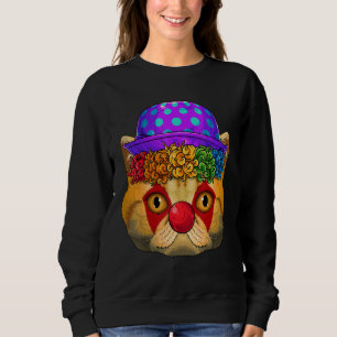 Sweatshirt Clown Exotic Shorthair Cirque Carnaval Costume Le
