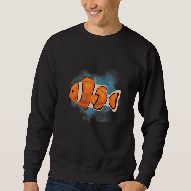 Sweatshirt Clown Fish Deep Ocean Creatures and Rift Life (Devant)
