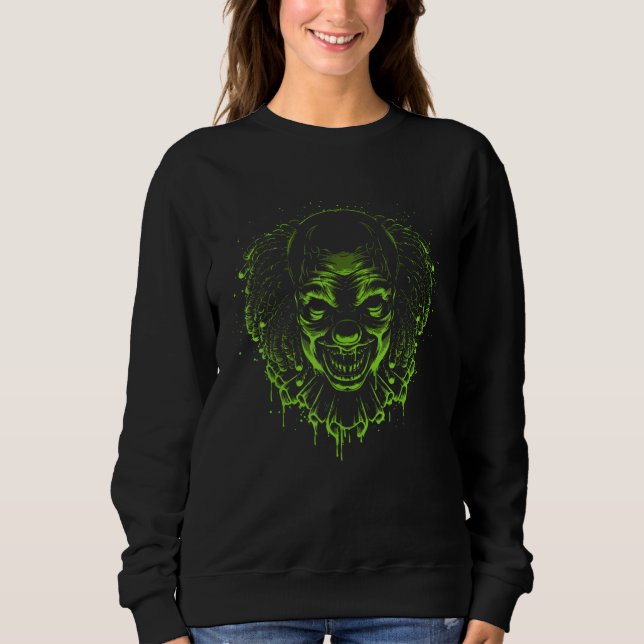Sweatshirt Clown head grim reaper man or woman halloween (Devant)