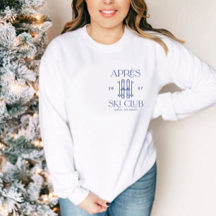 Sweatshirt Club Après-Ski Fête de Bachelorette Hiver Neige Sk