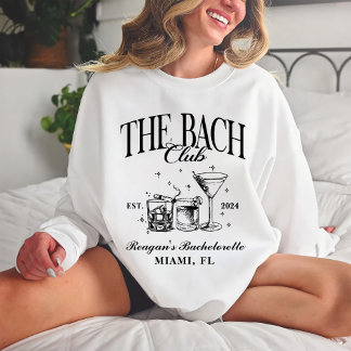 Sweatshirt Club Bach personnalisé Enterrement de vie de jeune
