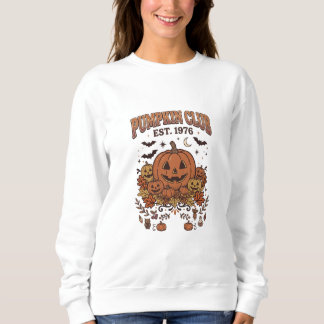 Sweatshirt Club Citrouille Établ. 1976 Citrouille de Hallowee