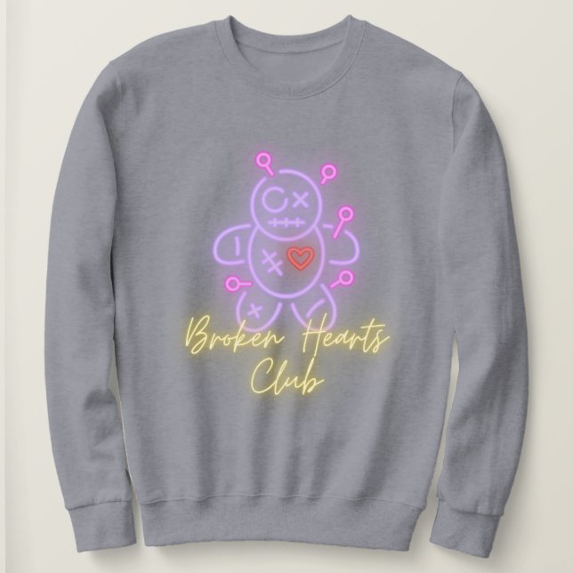 Sweatshirt Club Coeurs brisés (Design devant)