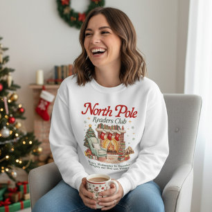 Sweatshirt Club de lecteurs du Pôle Nord Livre Noël