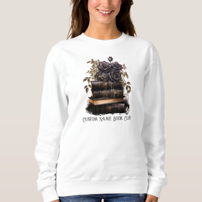 Sweatshirt Club de lecture personnalisé Morally Grey (Devant)