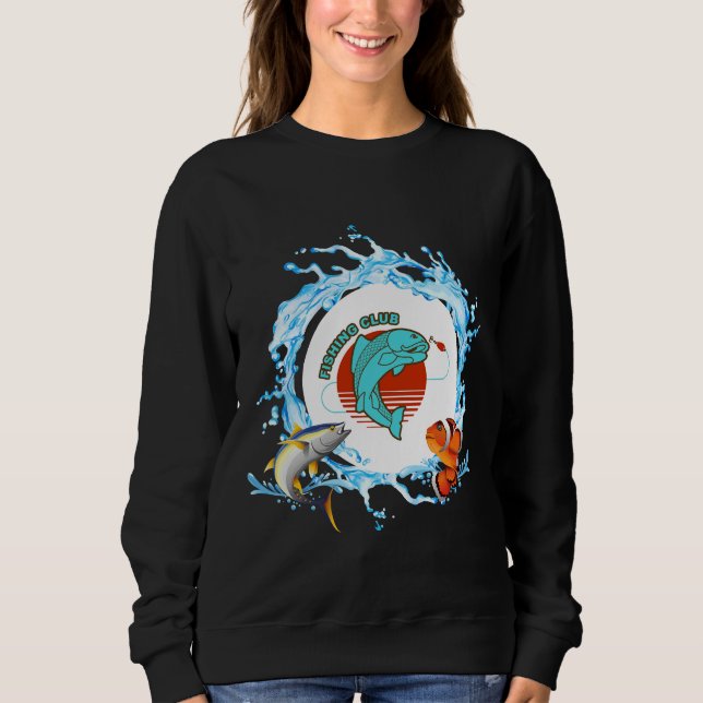 Sweatshirt Club de pêche (Devant)