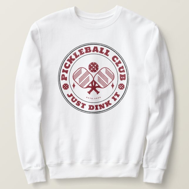 Sweatshirt Club De Picket Juste Dîner Vintage (Design devant)
