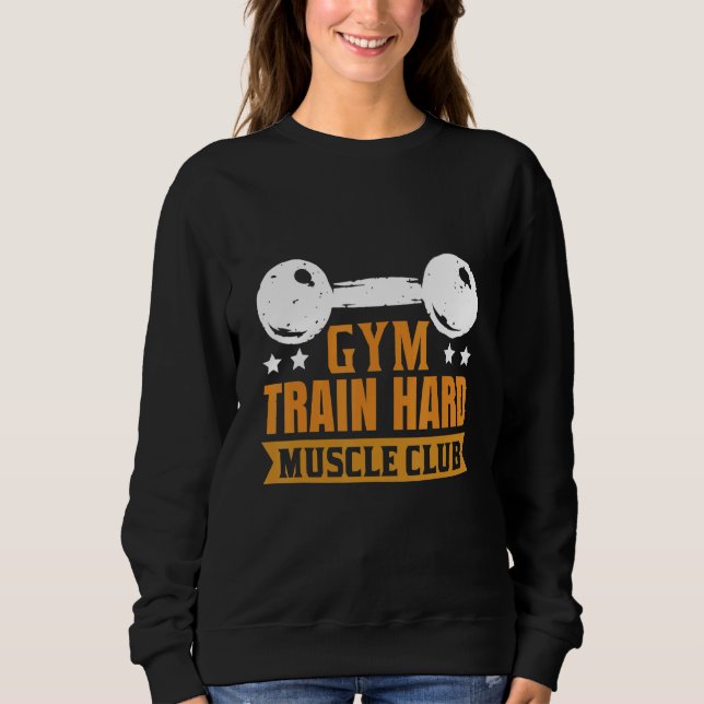 Sweatshirt Club musculaire hard du train de gym (Devant)