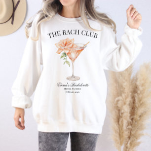 Sweatshirt Club Social Personnalisé Blush Cocktail Bacheloret