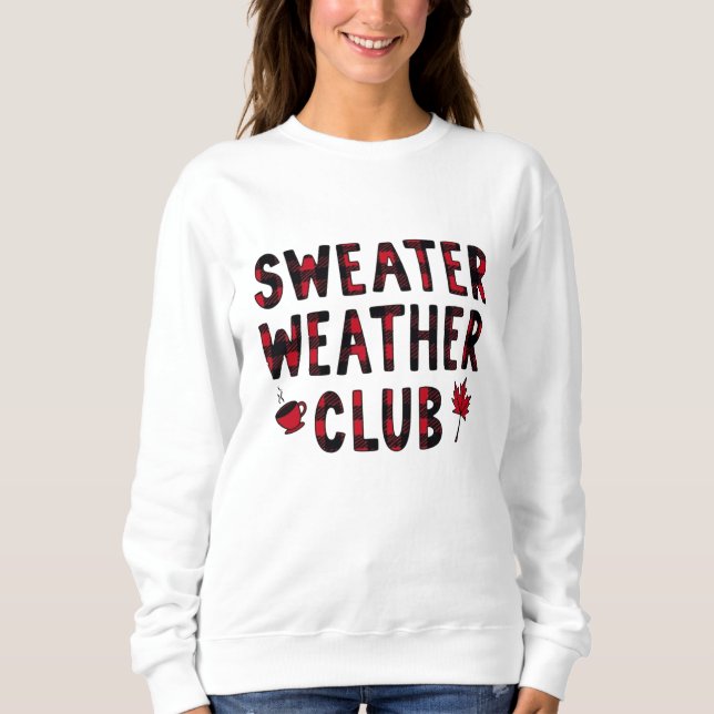 Sweatshirt Club Sweater Weather Pull métallisé Automne (Devant)