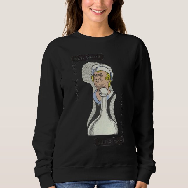 Sweatshirt Clue Mme White Carte de jeu Costume d'Halloween (Devant)
