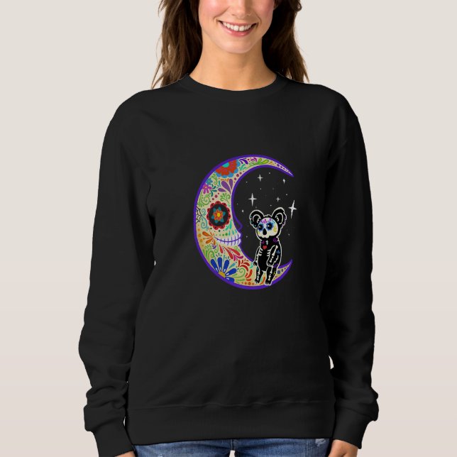 Sweatshirt Coala Dia De Los Muertos Skeleton Sugar Skeleton (Devant)