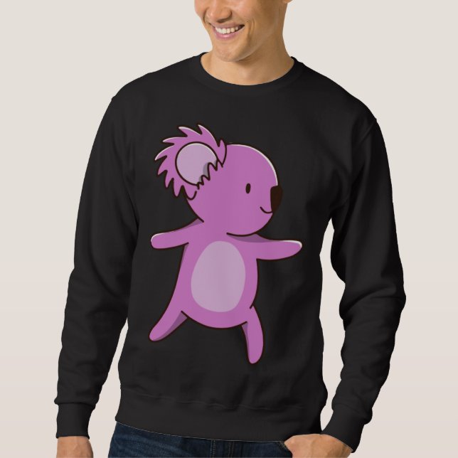 Sweatshirt coala koala cute australia  yoga pose (Devant)
