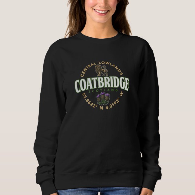 Sweatshirt Coatbridge Scotland Central Lowlands Coordonnées L (Devant)