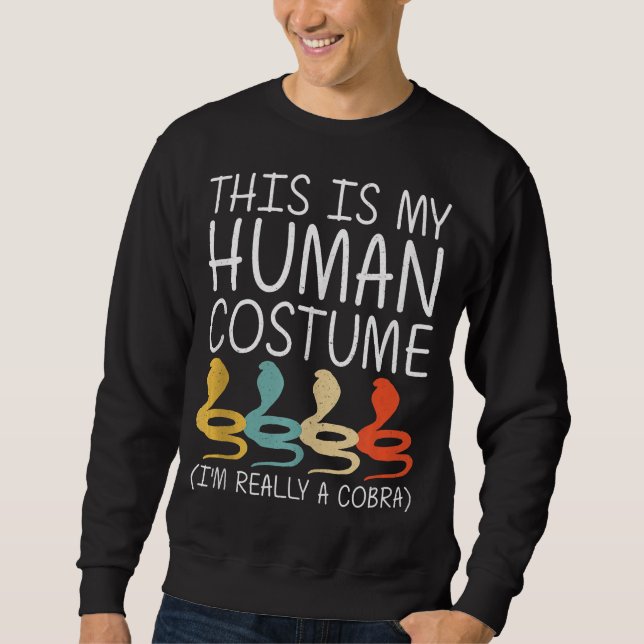 Sweatshirt Cobra Halloween | Serpent animal | Cadeau Hallowee (Devant)