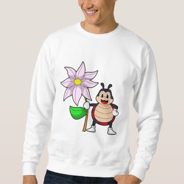 Sweatshirt Coccinelle avec Fleur.PNG (Devant)
