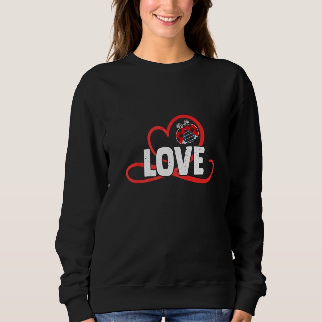 Sweatshirt Coccinelle Cœur  2 (Devant)