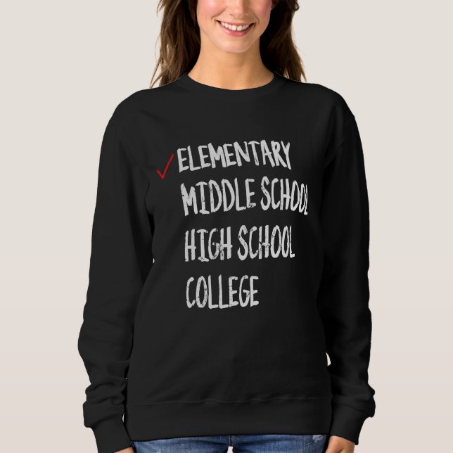 Sweatshirt Coche 2023 Diplôme Élémentaire 6e Année Promo (Devant)