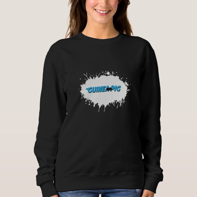 Sweatshirt Cochon d'Inde Animal Plaisir Éclaboussure (Devant)