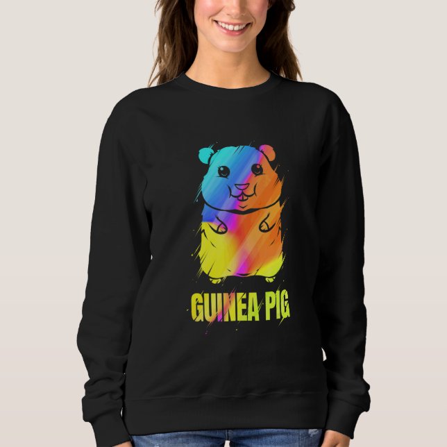 Sweatshirt Cochon d'Inde Coloré Art     Cochon d'Inde (Devant)