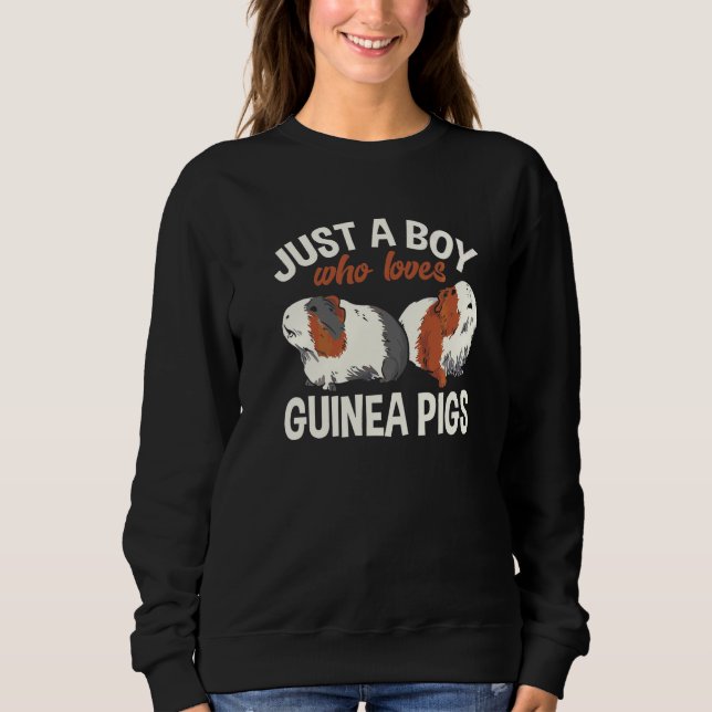 Sweatshirt Cochon d'Inde Furry Potato Juste Un Garçon Qui Aim (Devant)