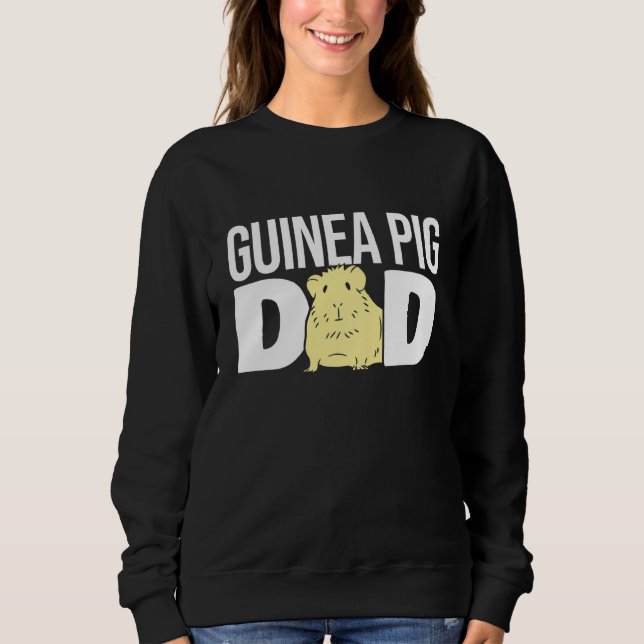 Sweatshirt Cochon d'Inde mâle Papa Papa Cochon d'Inde (Devant)