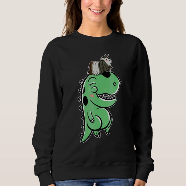 Sweatshirt Cochon d'Inde Sur Dinosaure   Cochon d'Inde (Devant)