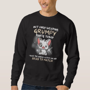 Sweatshirt Cochon Non Seulement Portant Des Pantalons Grumpy 