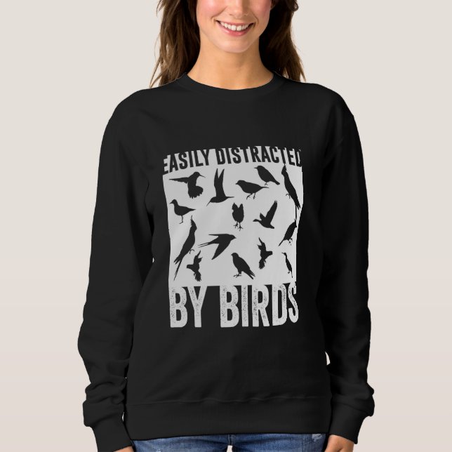 Sweatshirt Cockatiel de perroquet d'oiseaux (Devant)