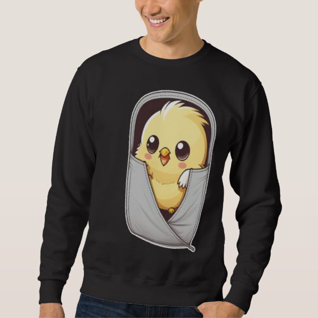Sweatshirt Cockatiel Pocket Quarrion Weiro Bird Parrot (Devant)