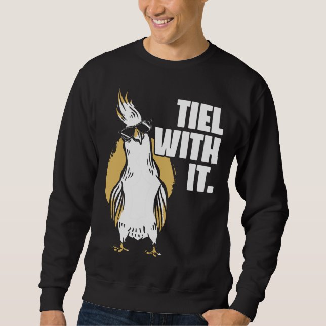 Sweatshirt Cockatiel Tiel With It Cool Sunglasses Bird for Pa (Devant)