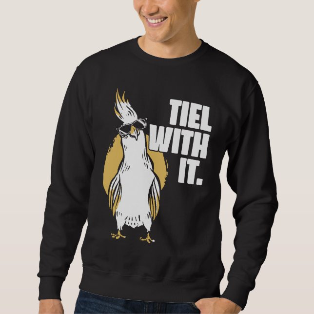 Sweatshirt Cockatiel Tiel With It Cool Sunglasses Bird for Pa (Devant)