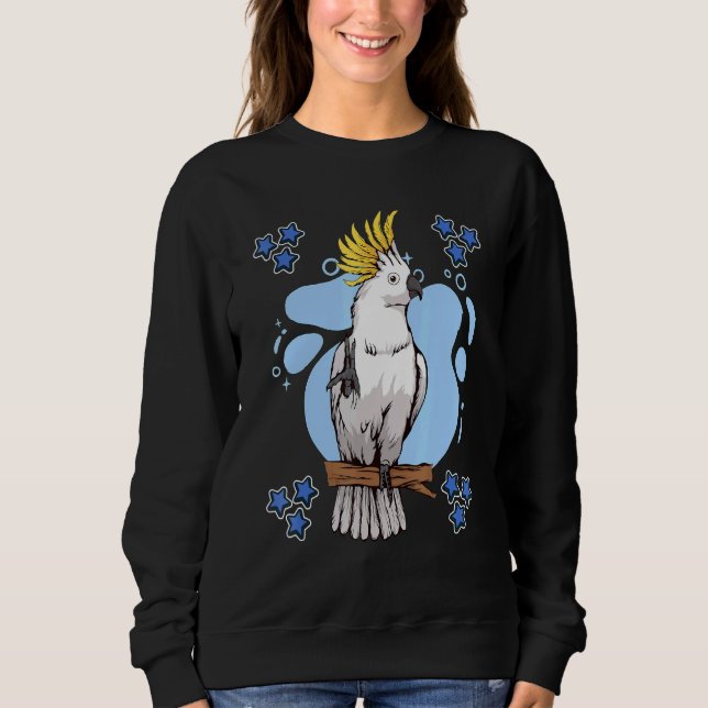 Sweatshirt Cockatoo Blue Design Parrot Stuff Cockatoos (Devant)