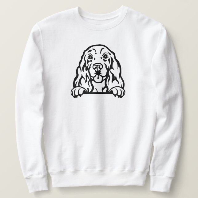 Sweatshirt Cocker Spaniel chien (Design devant)