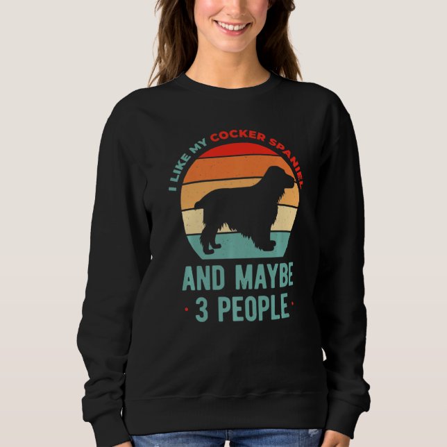 Sweatshirt Cocker Spaniel Chien Pup (Devant)