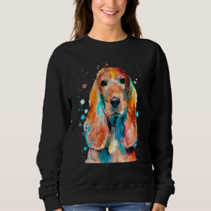 Sweatshirt Cocker Spaniel Cockerspaniel Aquarelle Graphic De