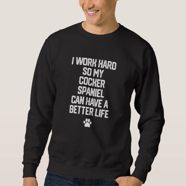Sweatshirt Cocker Spaniel Dog (Devant)
