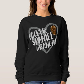 Sweatshirt Cocker Spaniel Grand-Mère Coeur Drôle Cocker Spani