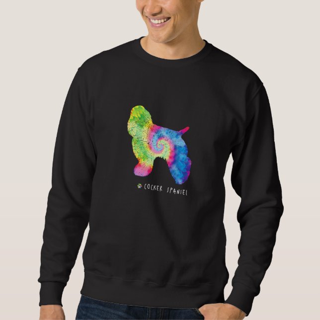 Sweatshirt Cocker Spaniel mignon Chien Chien de Chien de Chie (Devant)