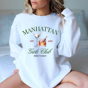 Sweatshirt Cocktails Classy Green & Red Girl's Club