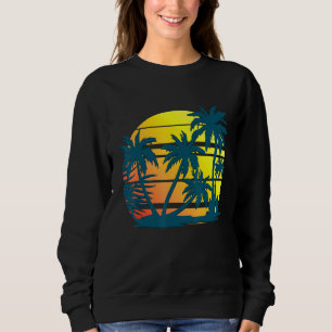 Sweatshirt Cocotiers Palmiers été vacances Plage tropicale